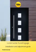 Yale Lockmaster AutoEngage Installation And Adjustment Manual preview