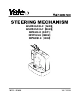 Yale MSW025-E Maintenance Manual preview