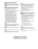 Preview for 3 page of Yale PCHLV136SS Use, Care And Installation Manual