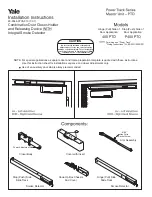 Yale Power Track Series Installation Instructions предпросмотр