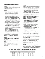 Preview for 3 page of Yale PWLCL630SS Use, Care And Installation Manual