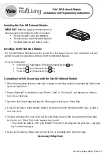 Yale real Living iM1 Installation And Programming Instructions preview