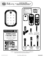 Yale Real Living YRD156 Installation And Programming Instructions предпросмотр