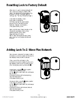 Предварительный просмотр 15 страницы Yale Real Living YRD156 Installation And Programming Instructions