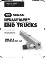 Yale Shaw-Box YK Operation, Service & Parts Manual preview
