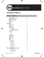 Preview for 1 page of Yale SmartHome Alarm series User Manual