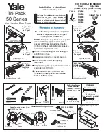 Yale Tri-Pack 50 Series Installation Instructions Manual preview