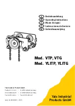 Предварительный просмотр 1 страницы Yale VTG Operating Instructions Manual