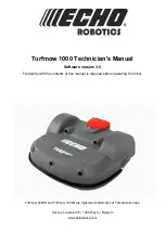 Preview for 1 page of Yamabiko ECHO Robotics Turfmow 1000 Technician Manual