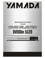 YAMADA dvdslim 5520 Operating Instructions Manual preview