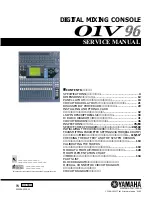 Preview for 1 page of Yamaha 01V96 Service Manual