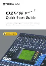 Yamaha 01V96V2 Quick Start Manual предпросмотр