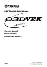 Предварительный просмотр 1 страницы Yamaha 03DVEK Owner'S Manual