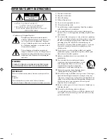 Предварительный просмотр 2 страницы Yamaha 1300 - DPX WXGA DLP Projector Owner'S Manual