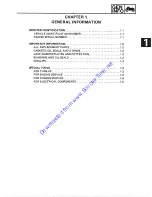 Предварительный просмотр 7 страницы Yamaha 1987 SH50A Service Manual