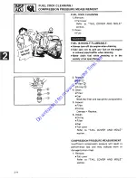 Предварительный просмотр 24 страницы Yamaha 1987 SH50A Service Manual