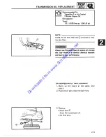 Предварительный просмотр 27 страницы Yamaha 1987 SH50A Service Manual