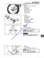 Предварительный просмотр 103 страницы Yamaha 1987 SH50A Service Manual