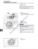 Предварительный просмотр 106 страницы Yamaha 1987 SH50A Service Manual