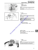 Предварительный просмотр 107 страницы Yamaha 1987 SH50A Service Manual