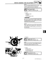 Предварительный просмотр 134 страницы Yamaha 1991-1993 Exciter II - 570 Service Manual