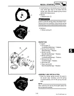 Предварительный просмотр 138 страницы Yamaha 1991-1993 Exciter II - 570 Service Manual