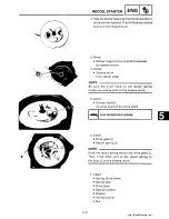 Предварительный просмотр 352 страницы Yamaha 1991-1993 Exciter II - 570 Service Manual