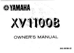 Yamaha 1991 XV1000B Owner'S Manual preview