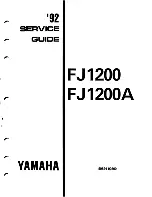 Yamaha 1992 FJ1200 Service Manual preview