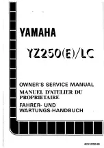 Предварительный просмотр 1 страницы Yamaha 1993 YZ250/LC Service Manual