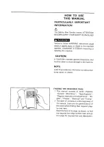 Предварительный просмотр 12 страницы Yamaha 1993 YZ250/LC Service Manual