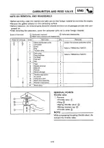 Предварительный просмотр 231 страницы Yamaha 1994 YZ250/LC Owner'S Service Manual