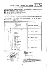 Предварительный просмотр 249 страницы Yamaha 1994 YZ250/LC Owner'S Service Manual