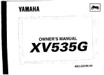 Yamaha 1995 XV535G Owner'S Manual preview