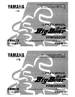 Yamaha 1998 BigBear 2x4 YFM350UK Owner'S Manual preview