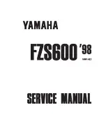 Yamaha 1998 FZS600 5DM1-AE1 Service Manual preview