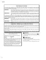 Preview for 2 page of Yamaha 2 Service Manual