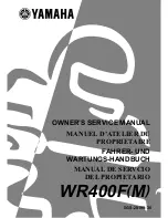 Yamaha 2000 WR450F Owner'S Service Manual preview