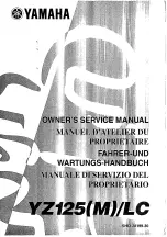 Yamaha 2000 YZR125/LC Owner'S Service Manual предпросмотр