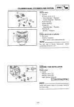 Предварительный просмотр 250 страницы Yamaha 2000 YZR125/LC Owner'S Service Manual