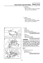 Предварительный просмотр 398 страницы Yamaha 2000 YZR125/LC Owner'S Service Manual