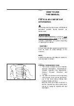 Preview for 12 page of Yamaha 2001 YZ426F/LC Owner'S Service Manual