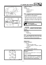 Preview for 316 page of Yamaha 2001 YZ426F/LC Owner'S Service Manual