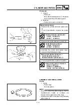 Preview for 322 page of Yamaha 2001 YZ426F/LC Owner'S Service Manual