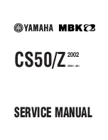 Yamaha 2002 CS50 Service Manual preview