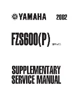 Yamaha 2002 FZS600 Supplementary Service Manual preview