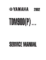 Yamaha 2002 TDM900 Service Manual предпросмотр