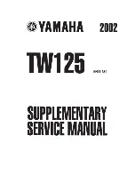 Yamaha 2002 TW125 Supplementary Service Manual preview
