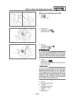 Предварительный просмотр 33 страницы Yamaha 2002 TW125 Supplementary Service Manual