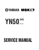 Yamaha 2002 YB50 Service Manual preview